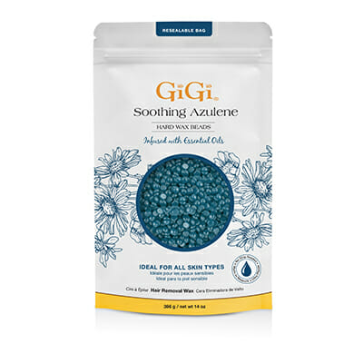 Gigi Soothing Azulene Hard Wax Beads 14oz.