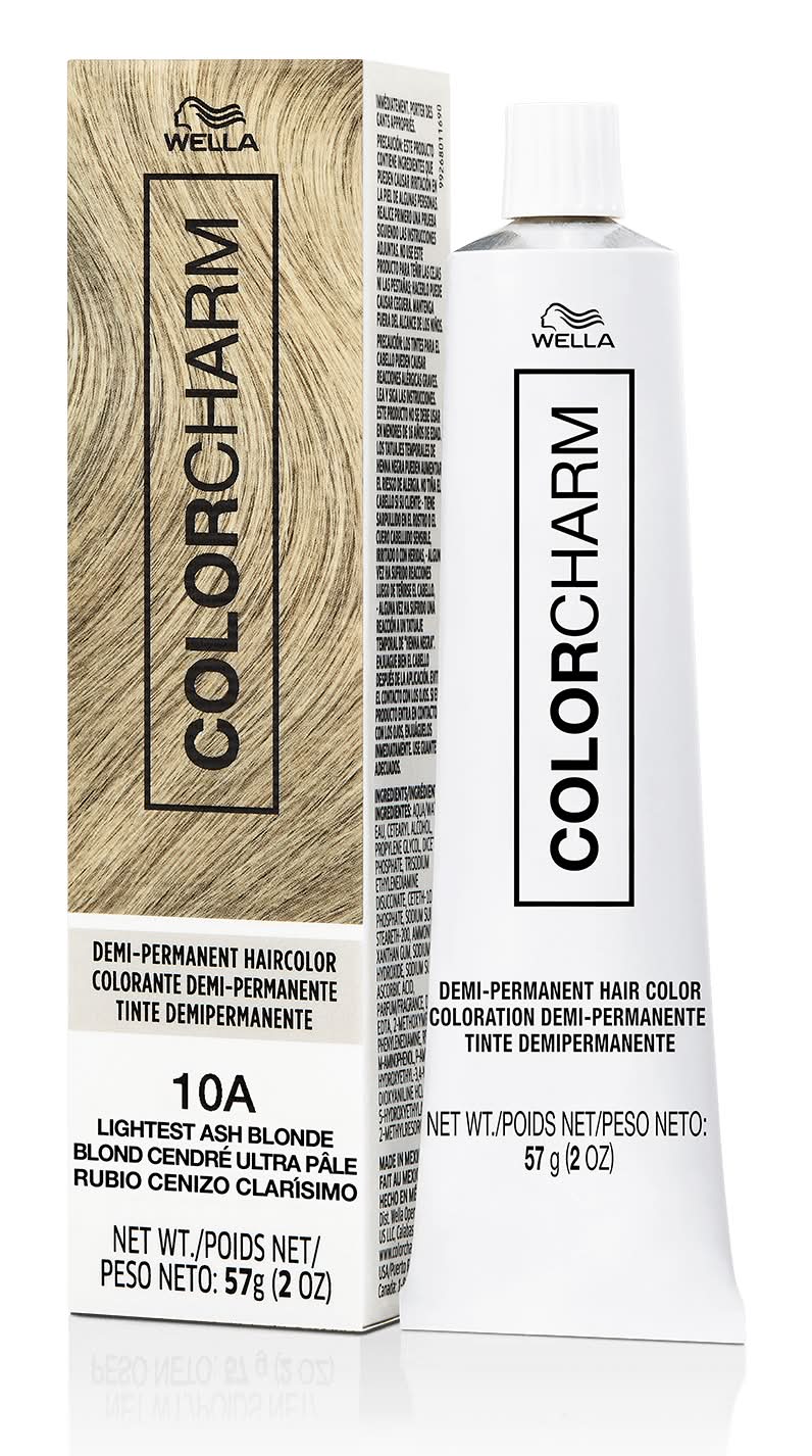 Wella Colorcharm Demi-Permanent Cream Hair Color 10A-Lightest Ash Blonde