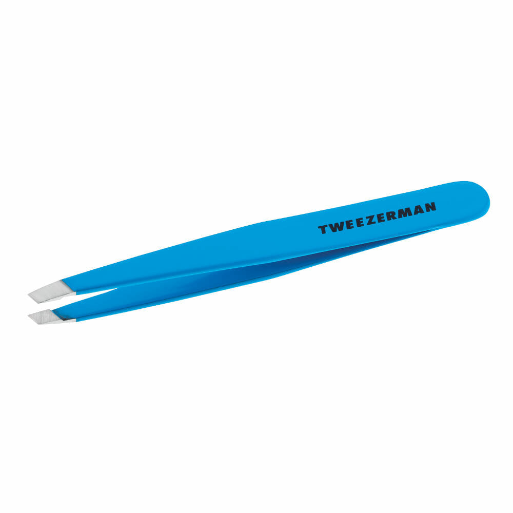 Blue Slant Tweezer