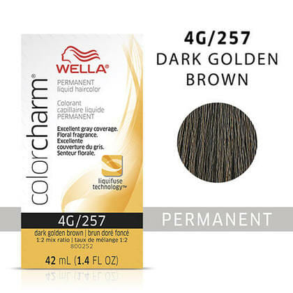 Wella Color Charm Liquid 4G/257 Dark Golden Brown