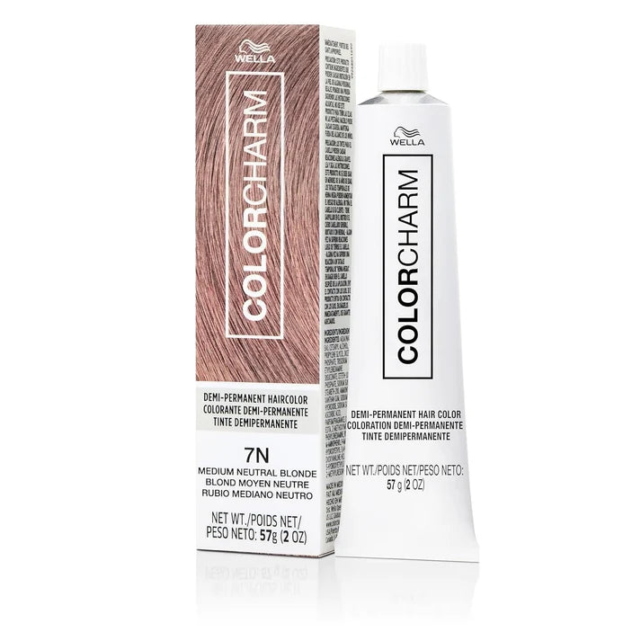 Wella Colorcharm Demi-Permanent Cream Hair Color 7N-Medium Neutral Blonde