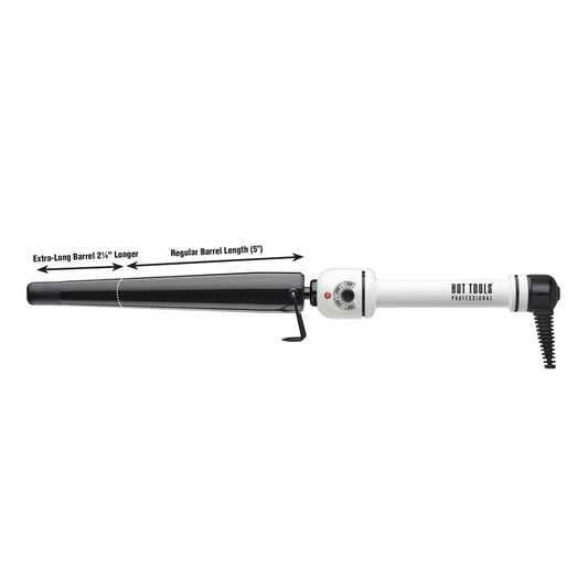 ¾" - 1¼" Nano Ceramic Tapered Curling Iron – Extra-Long