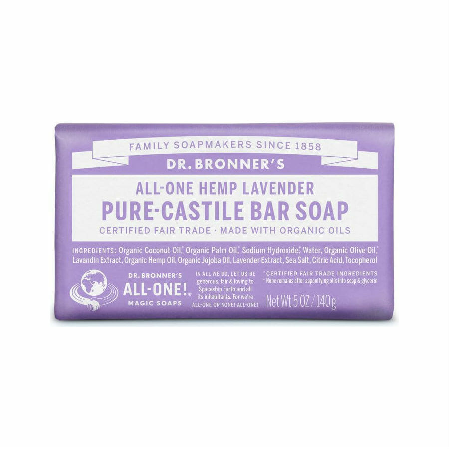 Dr. Bronner's All-One Lavender Pure-Castile Bar Soap
