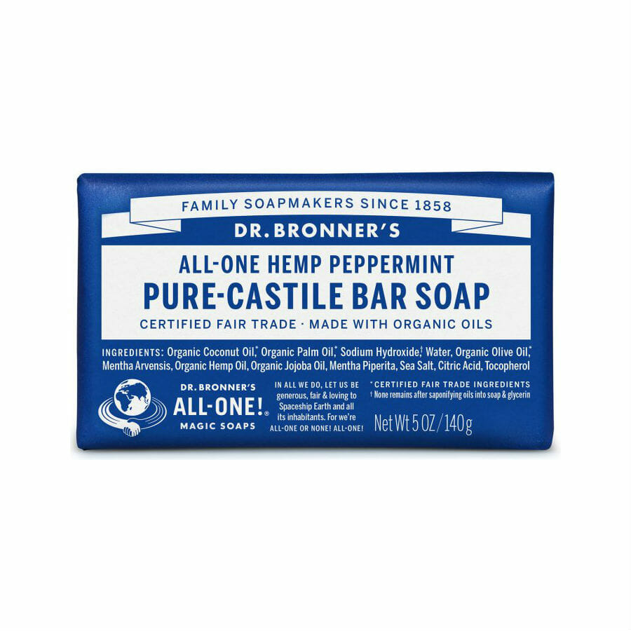 Dr. Bronner's All-One Peppermint Pure-Castile Bar Soap