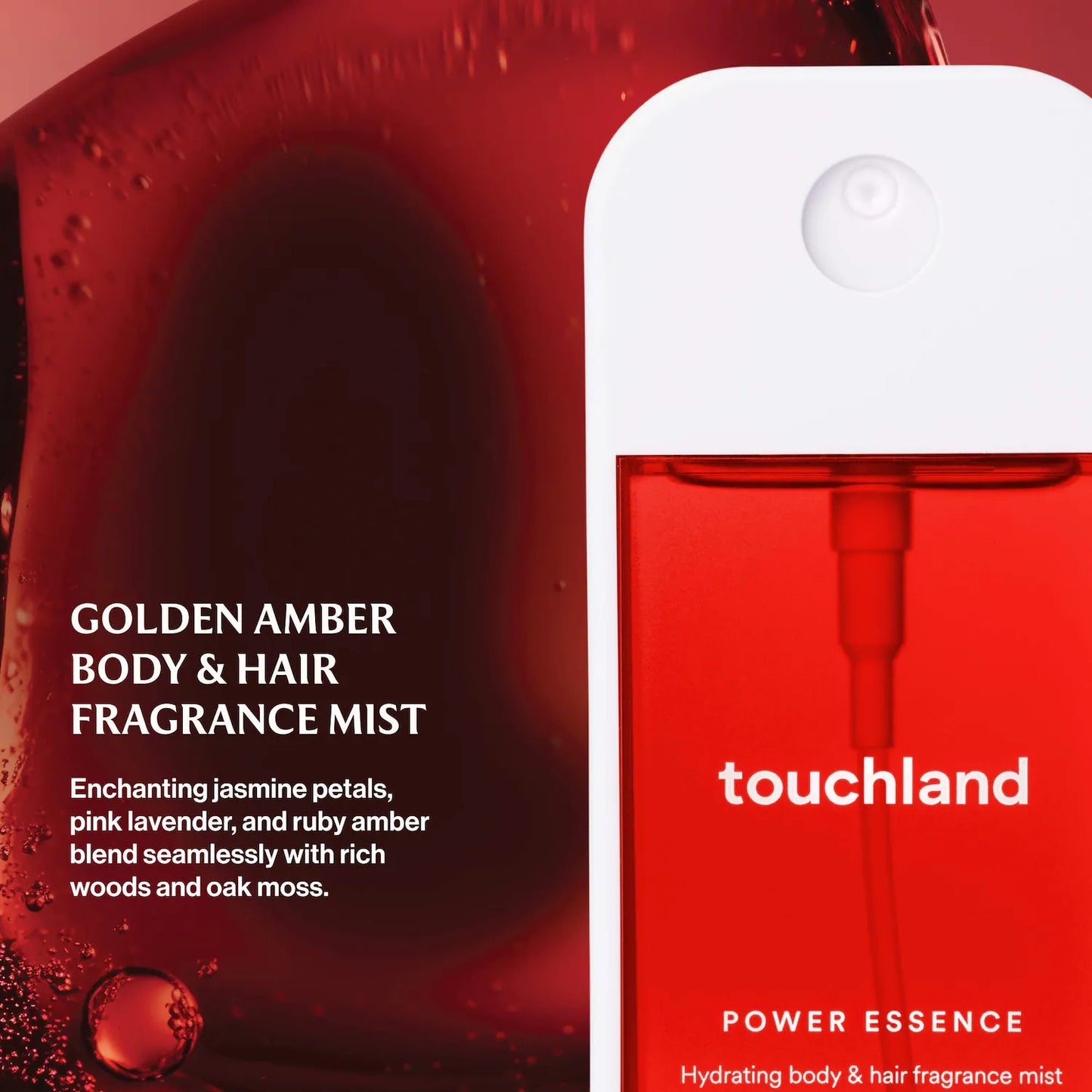 Touchland Golden Amber Body & Hair Fragrance Mist