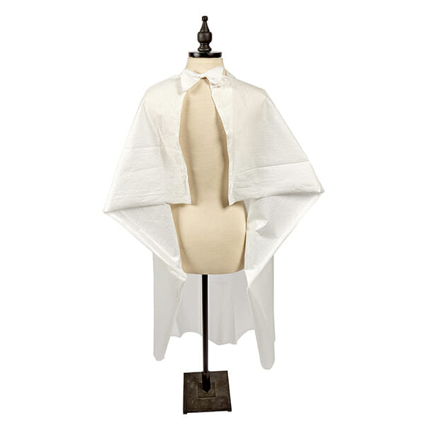 Graham Disposable White Salon Cape, Case of 50