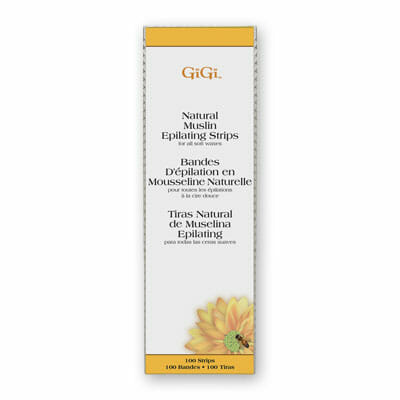 Gigi Large Natural Muslin Epilating Strips