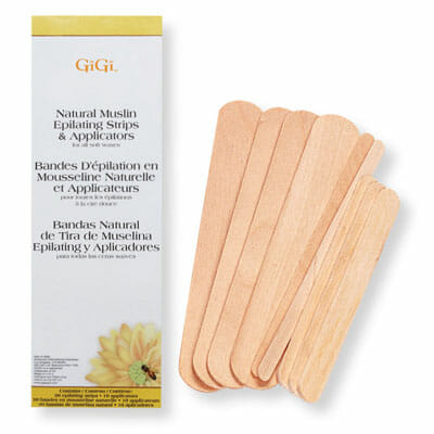 Gigi Natural Muslin Epilating Strips &amp; Applicators