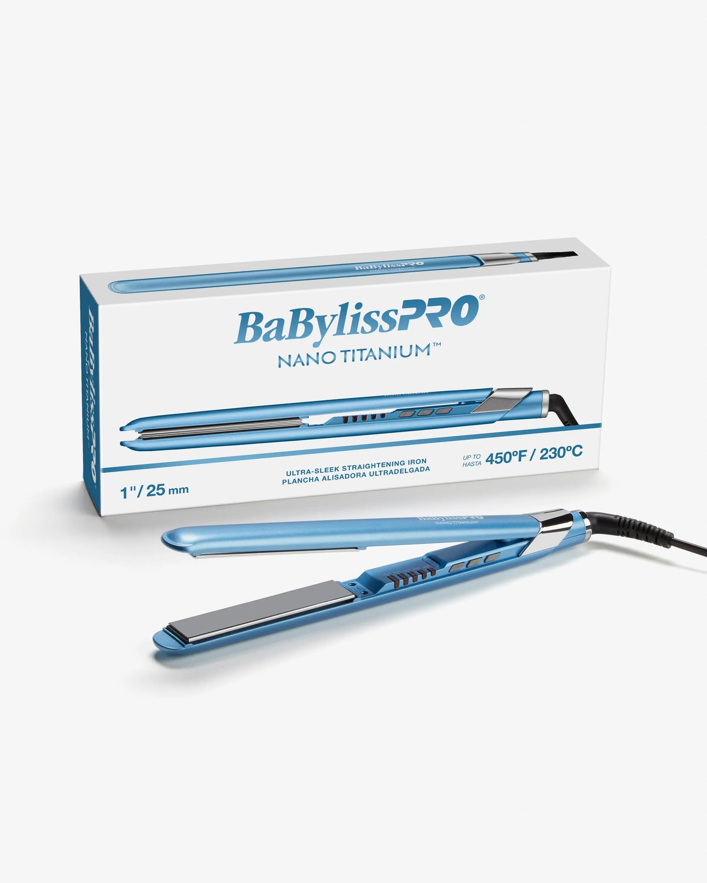 BaBylissPRO Nano Titanium Ultra-Sleek Flat Iron  1"
