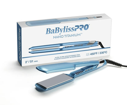 BaBylissPRO Nano Titanium Ultra-Sleek Flat Iron  2"