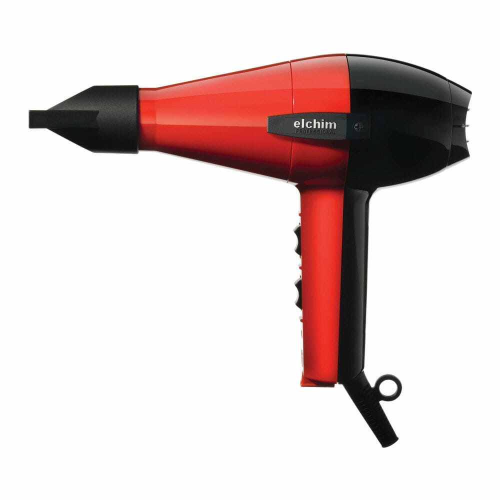 Elchim 2001 High Pressure Hair Dryer Black/Red