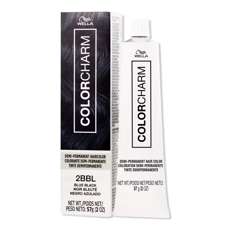 Wella Colorcharm Demi-Permanent Cream Hair Color 2BBL-Blue Black