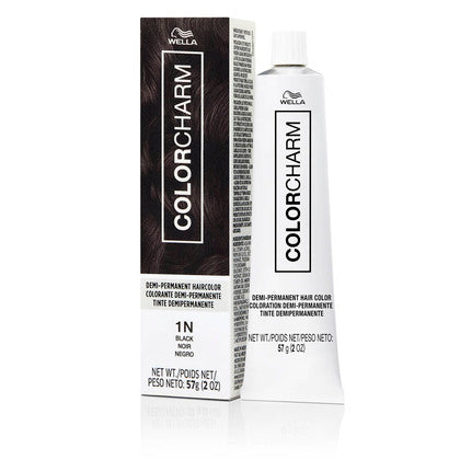 Wella Colorcharm Demi-Permanent Cream Hair Color 1N-Black