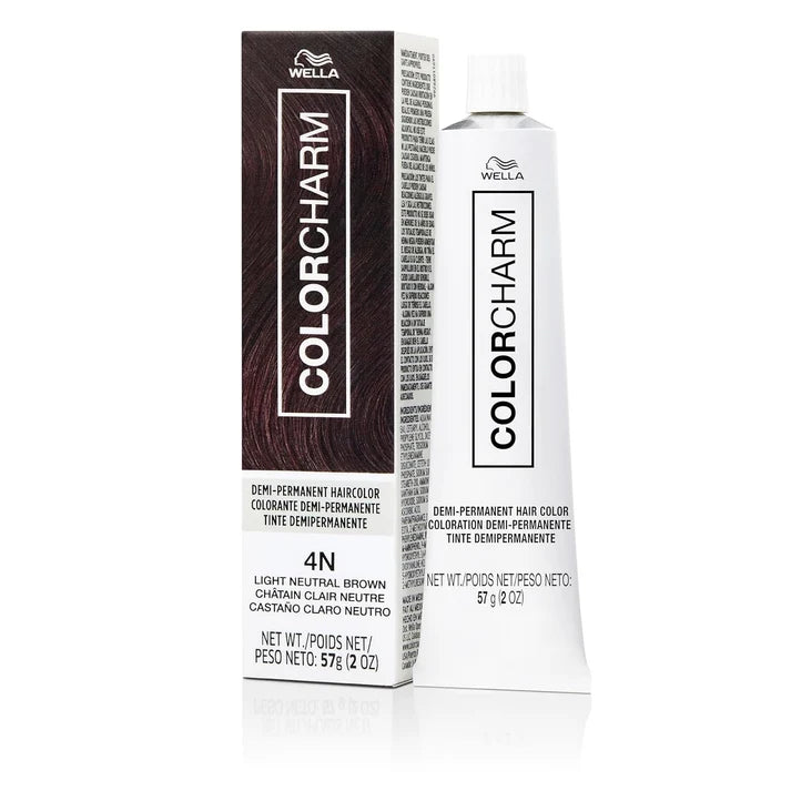 Wella Colorcharm Demi-Permanent Cream Hair Color 4N-Light Neutral Brown