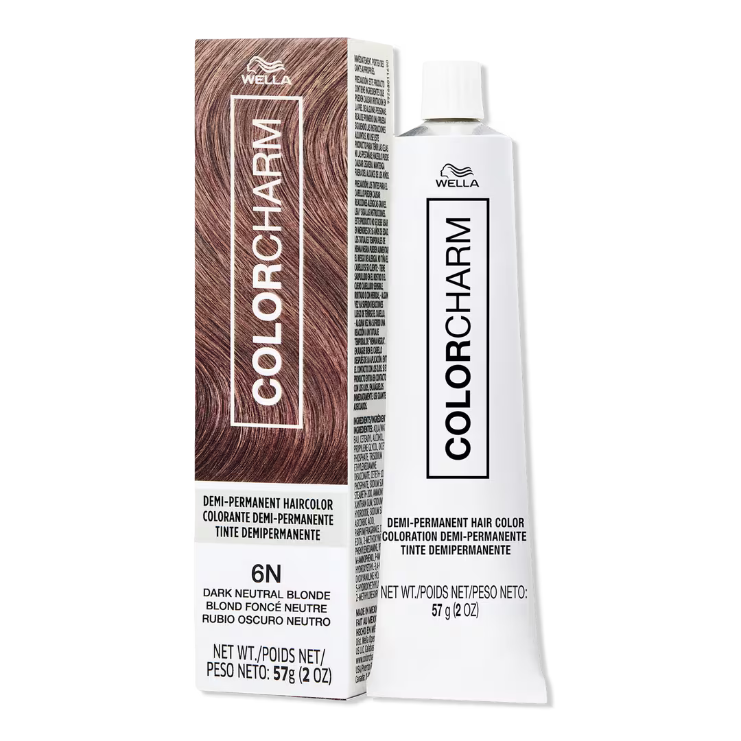 Wella Colorcharm Demi-Permanent Cream Hair Color 6N-Dark Neutral Blonde