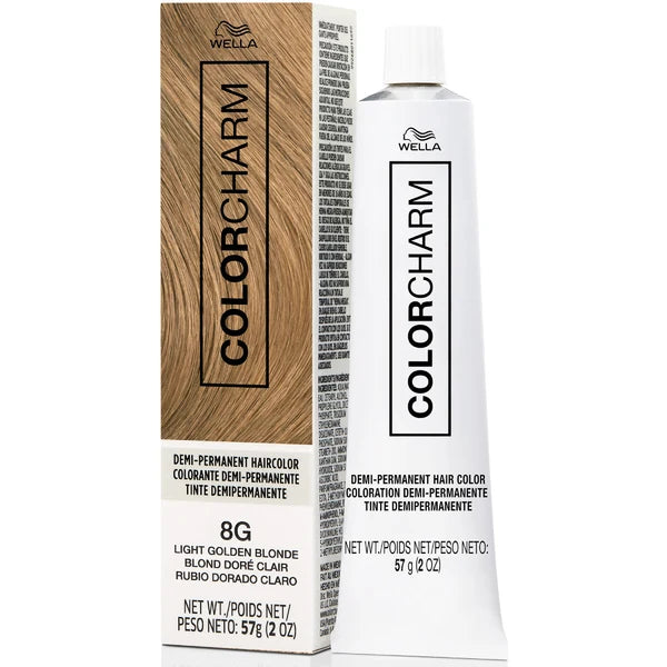 Wella Colorcharm Demi-Permanent Cream Hair Color 8G-Light Golden Blonde