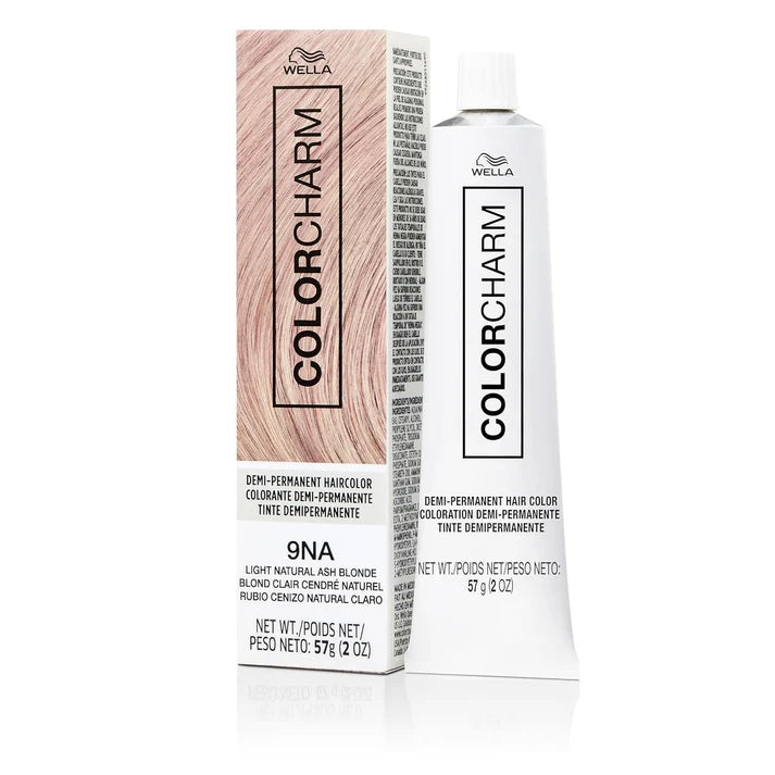 Wella Colorcharm Demi-Permanent Cream Hair Color 9NA-Light Natural Ash Blonde