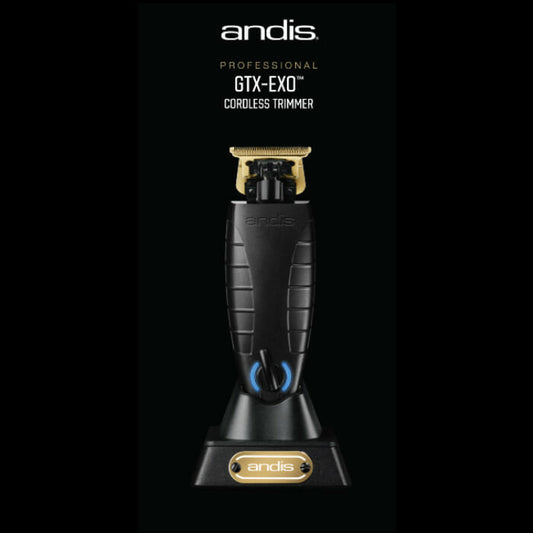 Andis GTX-EXO Cordless Lithium-Ion Trimmer 74100 Black & 24K Gold