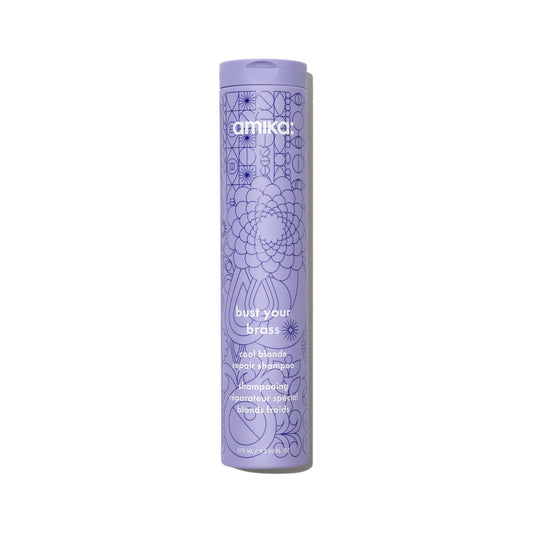 Amika Bust Your Brass Cool Blonde Strength Repair Shampoo 9.2oz.