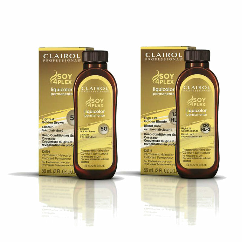 Clairol Soy4Plex LiquiColor Permanent Gold Shades